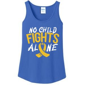 No Fights Alone Hood Cancer Awareness Month Meaningful Gift Ladies Essential Tank