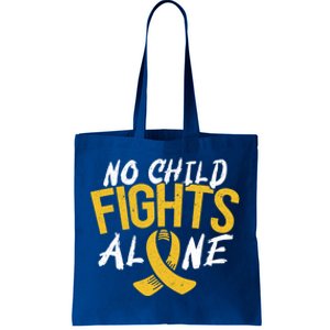 No Fights Alone Hood Cancer Awareness Month Meaningful Gift Tote Bag