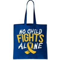 No Fights Alone Hood Cancer Awareness Month Meaningful Gift Tote Bag