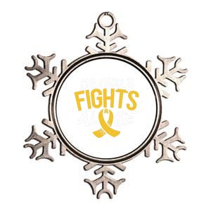 No Fights Alone Hood Cancer Awareness Month Meaningful Gift Metallic Star Ornament