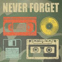 Never Forget Audio Cassette 70s 80s 90s Legacy Tie Dye Trucker Hat