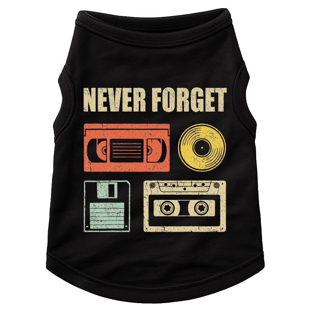 Never Forget Audio Cassette 70s 80s 90s Doggie Tank