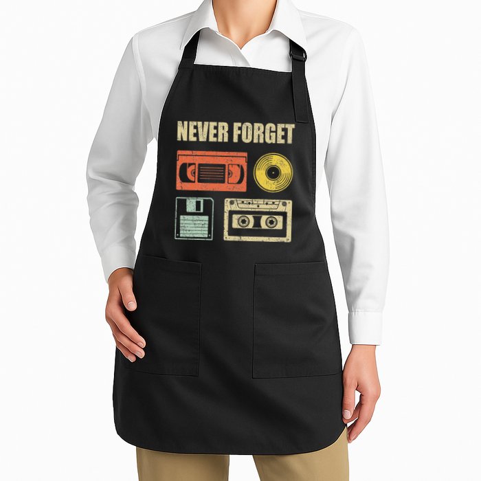 Never Forget Audio Cassette 70s 80s 90s Apron