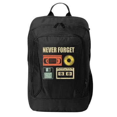 Never Forget Audio Cassette 70s 80s 90s City Backpack