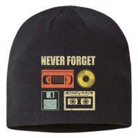 Never Forget Audio Cassette 70s 80s 90s Sustainable Beanie