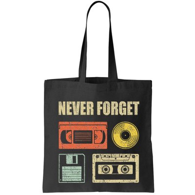 Never Forget Audio Cassette 70s 80s 90s Bag