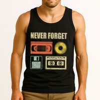 Never Forget Audio Cassette 70s 80s 90s Tank Top