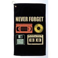 Never Forget Audio Cassette 70s 80s 90s Golf Towel