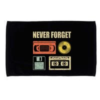 Never Forget Audio Cassette 70s 80s 90s Microfiber Hand Towel