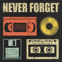Never Forget Audio Cassette 70s 80s 90s Microfiber Hand Towel