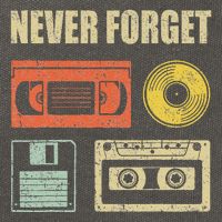 Never Forget Audio Cassette 70s 80s 90s Cotton Canvas Backpack
