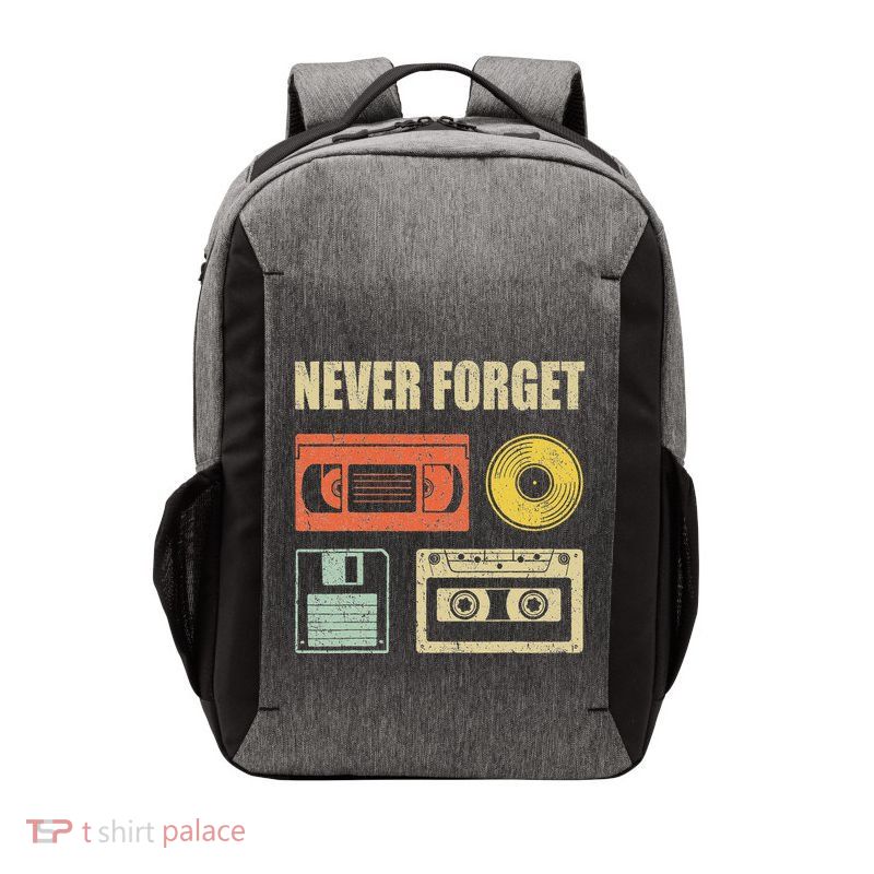 Never Forget Audio Cassette 70s 80s 90s Vector Backpack