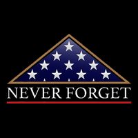 Never Forget American Folded Flag Military Memorial Design Sustainable Bucket Hat