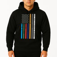 No One Fights Alone Support Our Heroes Flag Hoodie