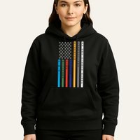 No One Fights Alone Support Our Heroes Flag Hoodie