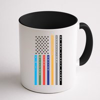No One Fights Alone Support Our Heroes Flag Mug
