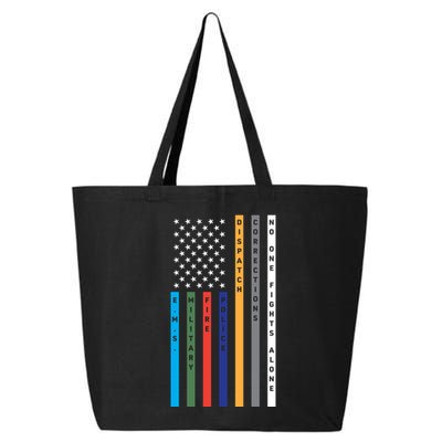 No One Fights Alone Support Our Heroes Flag 25L Jumbo Tote
