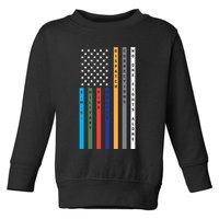 No One Fights Alone Support Our Heroes Flag Toddler Sweatshirt