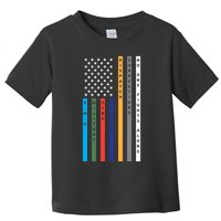 No One Fights Alone Support Our Heroes Flag Toddler T-Shirt