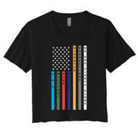 No One Fights Alone Support Our Heroes Flag Crop Top