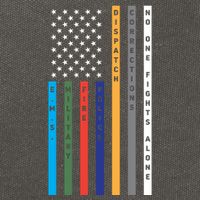 No One Fights Alone Support Our Heroes Flag Cotton Canvas Backpack