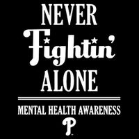 Never Fightin Alone Mental Health Awareness Cooling Performance Crew T-Shirt