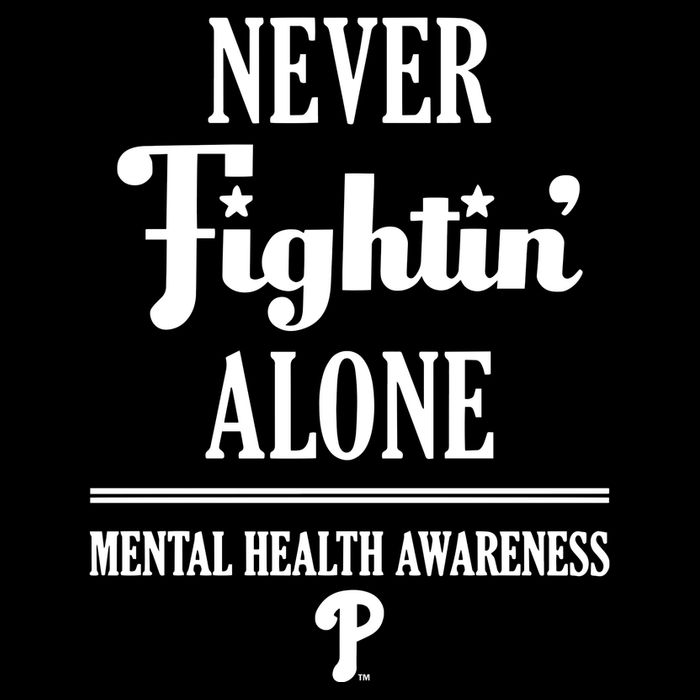 Never Fightin Alone Mental Health Awareness Cooling Performance Crew T-Shirt