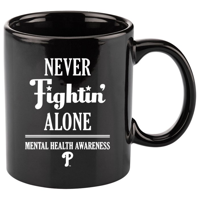 Never Fightin Alone Mental Health Awareness 11oz C Handle Ceramic Mug