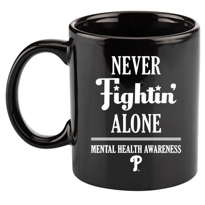 Never Fightin Alone Mental Health Awareness 11oz C Handle Ceramic Mug