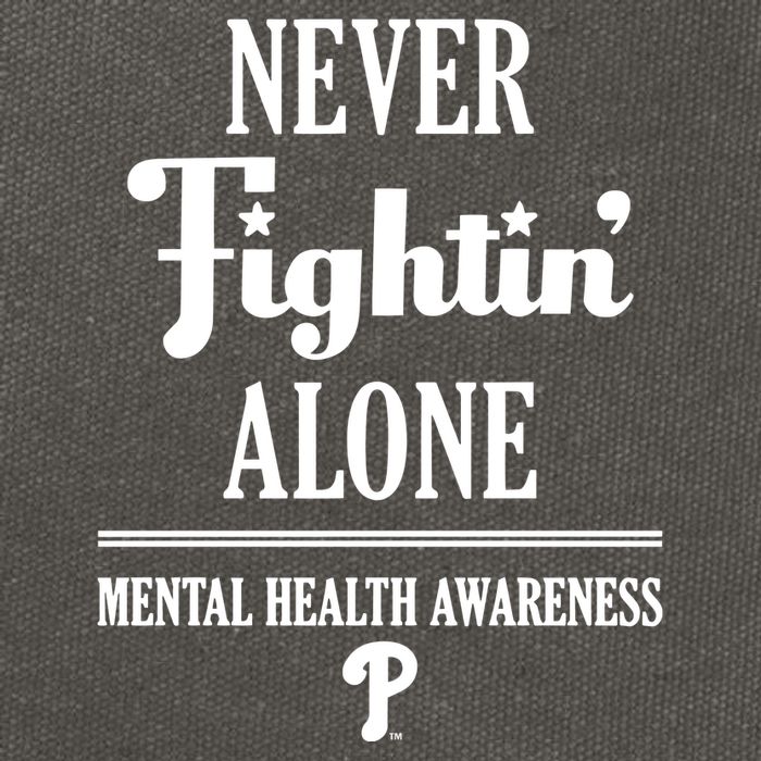 Never Fightin Alone Mental Health Awareness Cotton Canvas Backpack