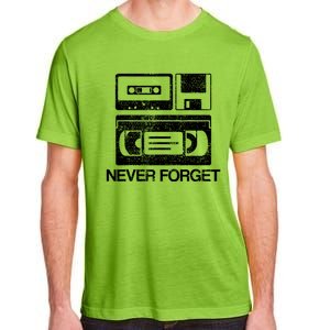 Never Forget Audio Cassette 70s 80s 90s Gift Adult ChromaSoft Performance T-Shirt