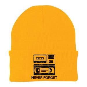 Never Forget Audio Cassette 70s 80s 90s Gift Knit Cap Winter Beanie