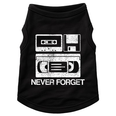 Never Forget Audio Cassette 70s 80s 90s Gift Doggie Tank