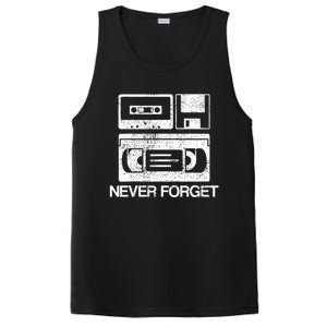 Never Forget Audio Cassette 70s 80s 90s Gift PosiCharge Competitor Tank