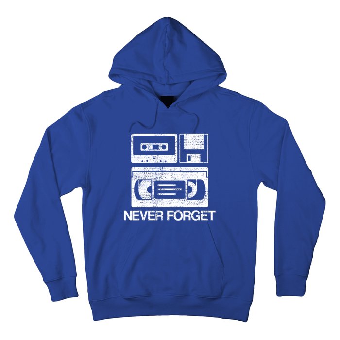 Never Forget Audio Cassette 70s 80s 90s Gift Hoodie