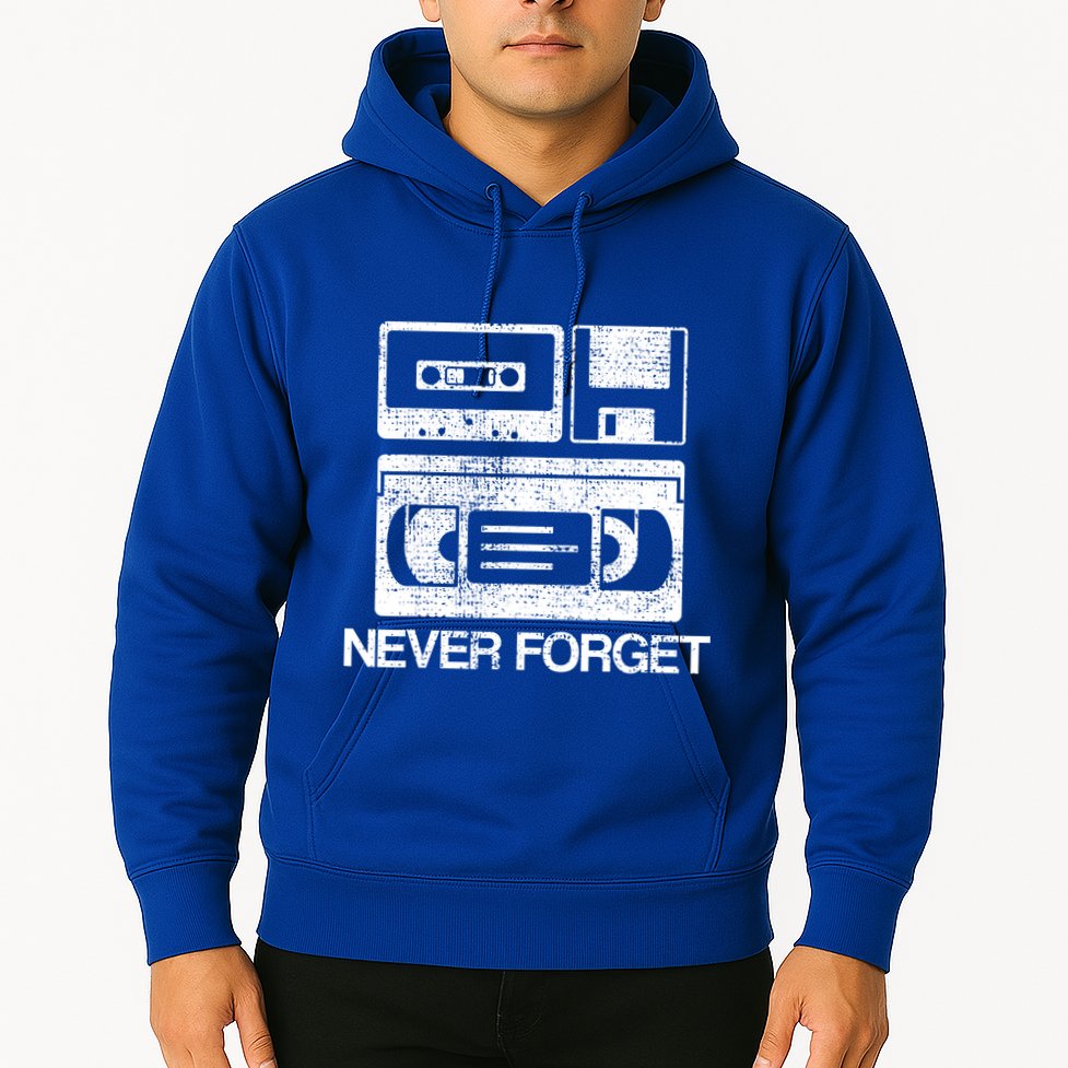 Never Forget Audio Cassette 70s 80s 90s Gift Hoodie