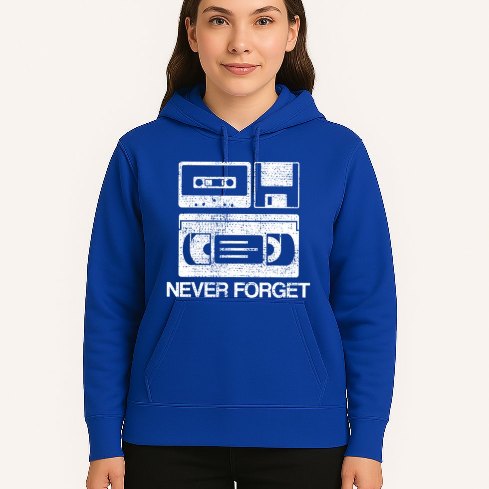 Never Forget Audio Cassette 70s 80s 90s Gift Hoodie