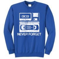 Never Forget Audio Cassette 70s 80s 90s Gift Sweatshirt