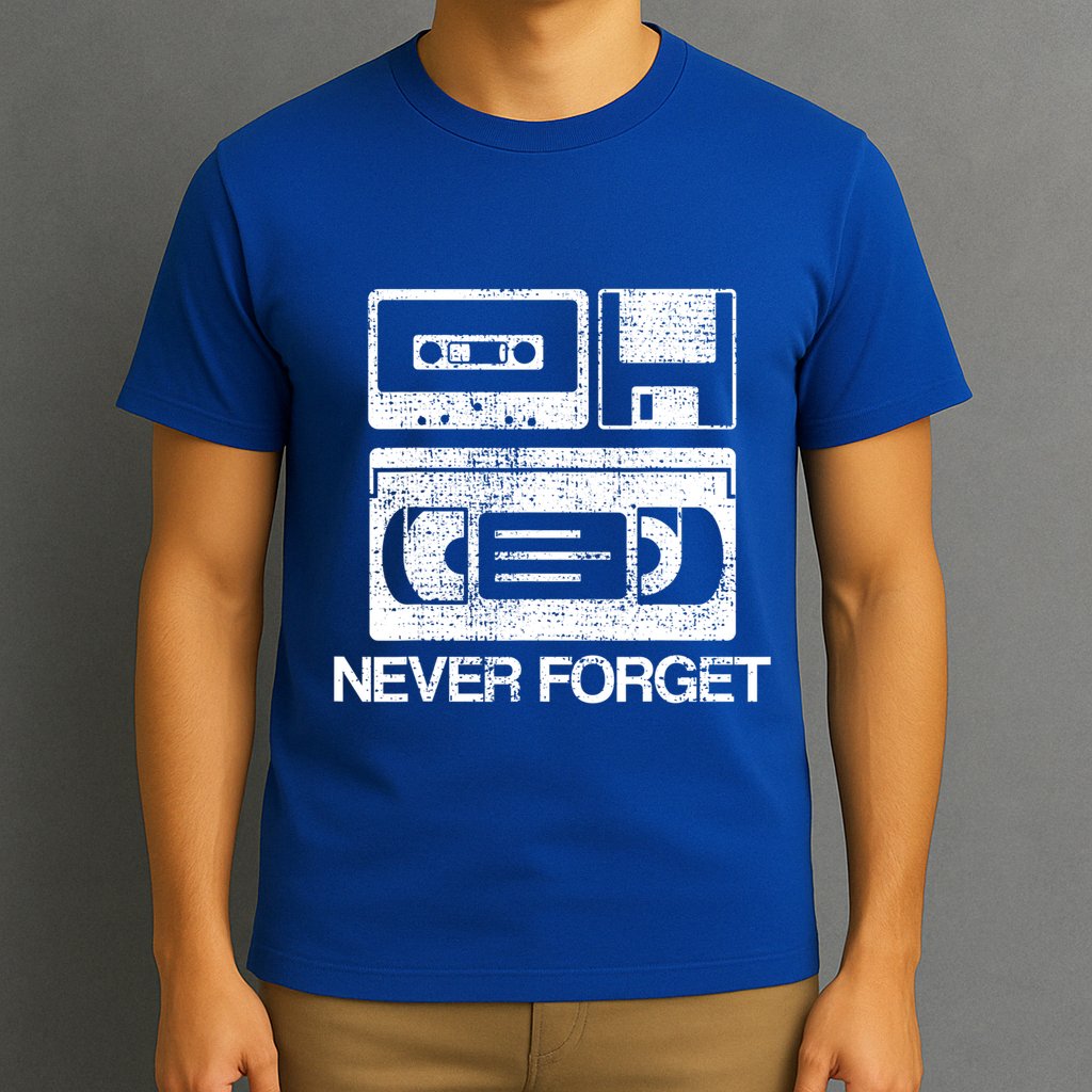 Never Forget Audio Cassette 70s 80s 90s Gift T-Shirt