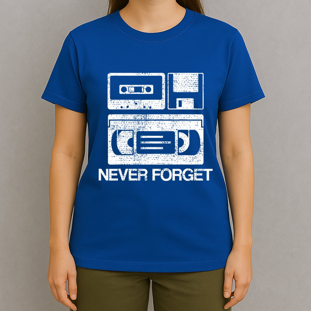 Never Forget Audio Cassette 70s 80s 90s Gift T-Shirt