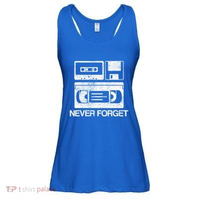 Never Forget Audio Cassette 70s 80s 90s Gift Ladies Essential Flowy Tank