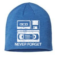 Never Forget Audio Cassette 70s 80s 90s Gift Sustainable Beanie