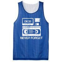 Never Forget Audio Cassette 70s 80s 90s Gift Mesh Reversible Basketball Jersey Tank