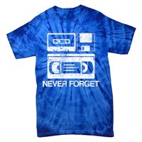 Never Forget Audio Cassette 70s 80s 90s Gift Tie-Dye T-Shirt