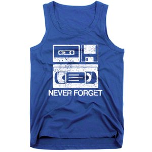 Never Forget Audio Cassette 70s 80s 90s Gift Tank Top