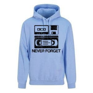 Never Forget Audio Cassette 70s 80s 90s Gift Unisex Surf Hoodie