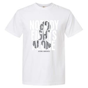 Nobody Fights Alone Asthma Awareness Cute Gift Garment-Dyed Heavyweight T-Shirt