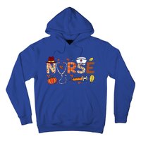 Nurses Fall Autumn Halloween Funny Thanksgiving Nurse Hoodie