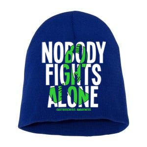 Nobody Fights Alone Gastroschisis Awareness Cool Gift Short Acrylic Beanie