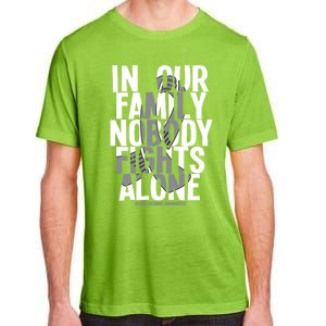 Nobody Fights Alone Glioblastoma Awareness Gift Adult ChromaSoft Performance T-Shirt